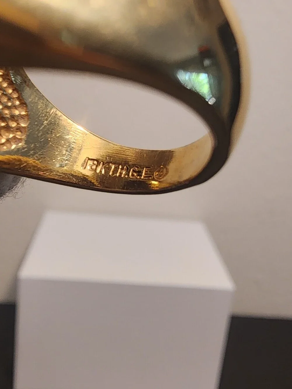 18kt HGE Cluster Ring